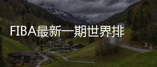 FIBA最新一期世界排名:中国男篮降1位排第29